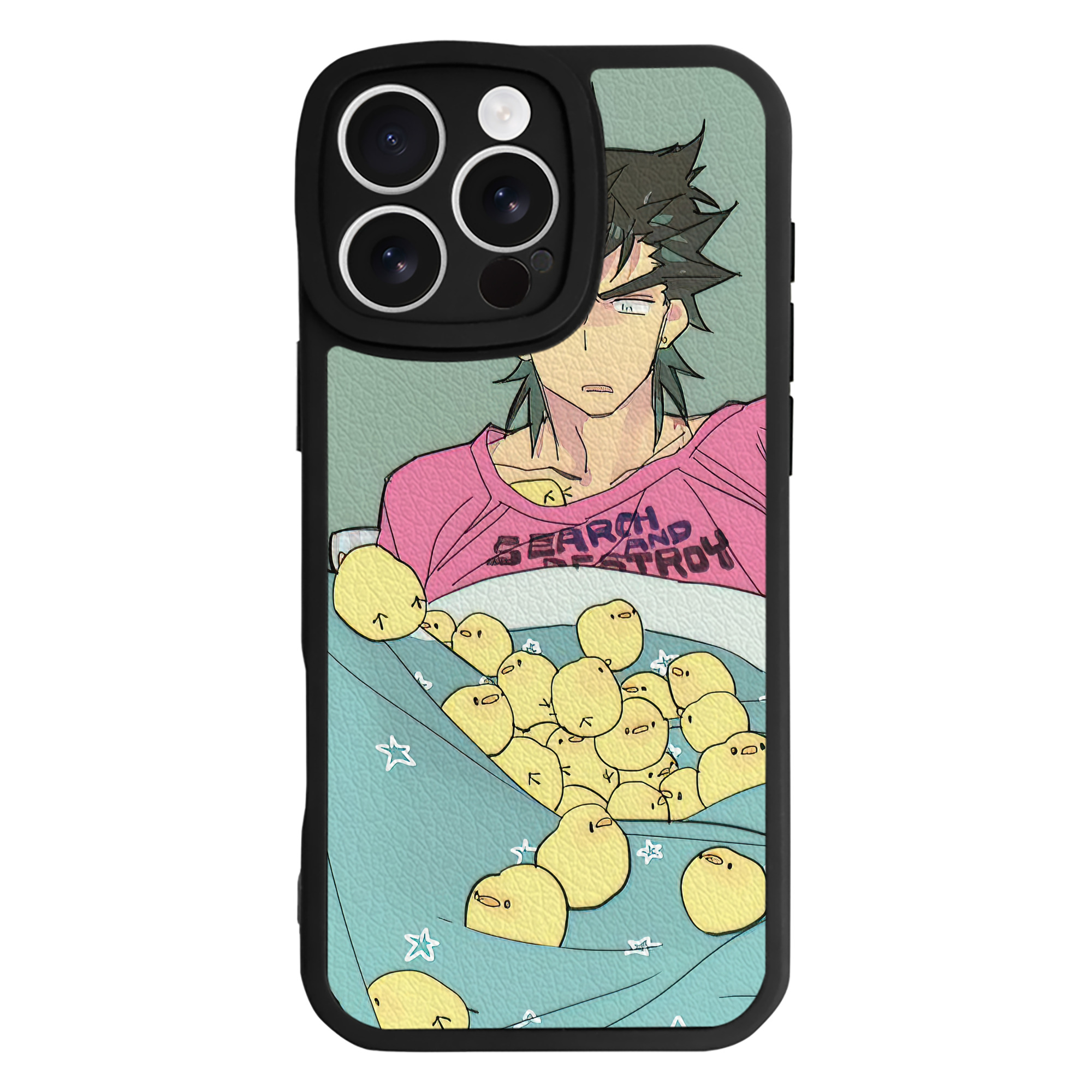 （画像用） ジョジョの奇妙な冒険 JoJo's Bizarre Adventure 【iPhone 16シリーズ対応】シリコンスマホケース（レザー調） 材質：シリコン